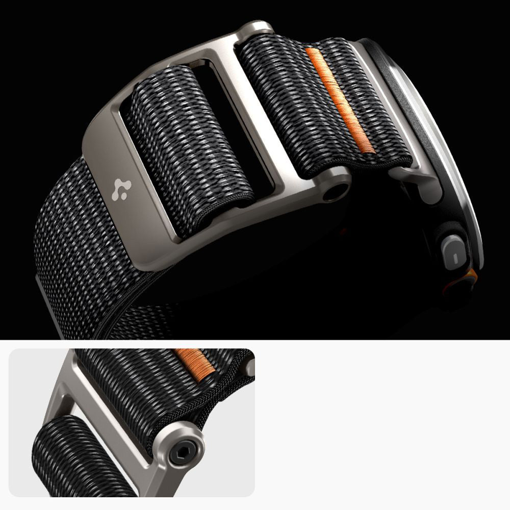 Armband für Galaxy Watch Ultra 2 / 1, Spigen DuraPro Flex Band, Schwarz