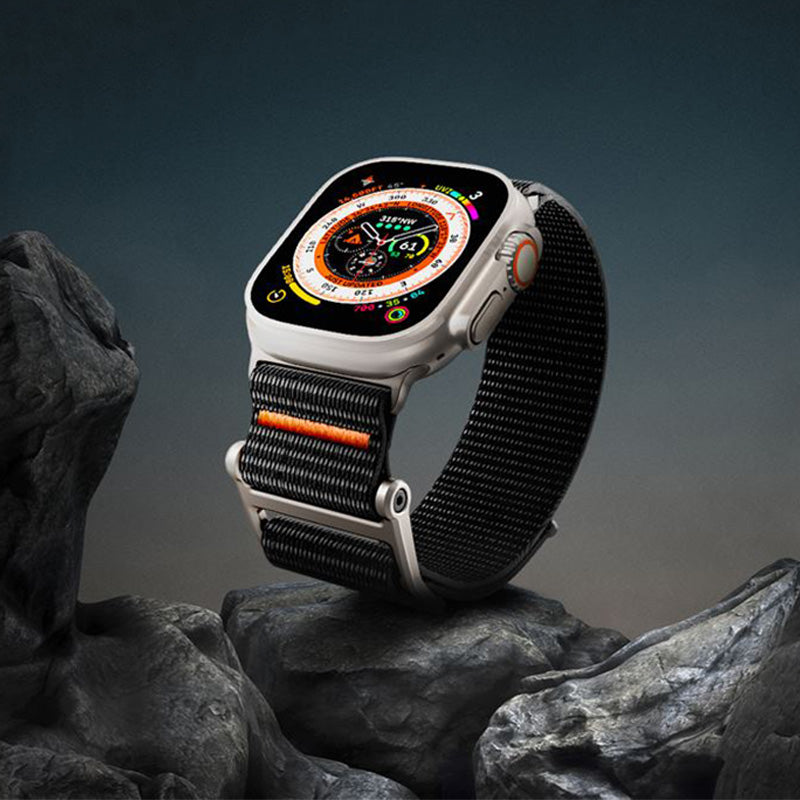 Armband für Apple Watch 49/46/45/44 mm, Spigen DuraPro Flex Ultra Band, Schwarz