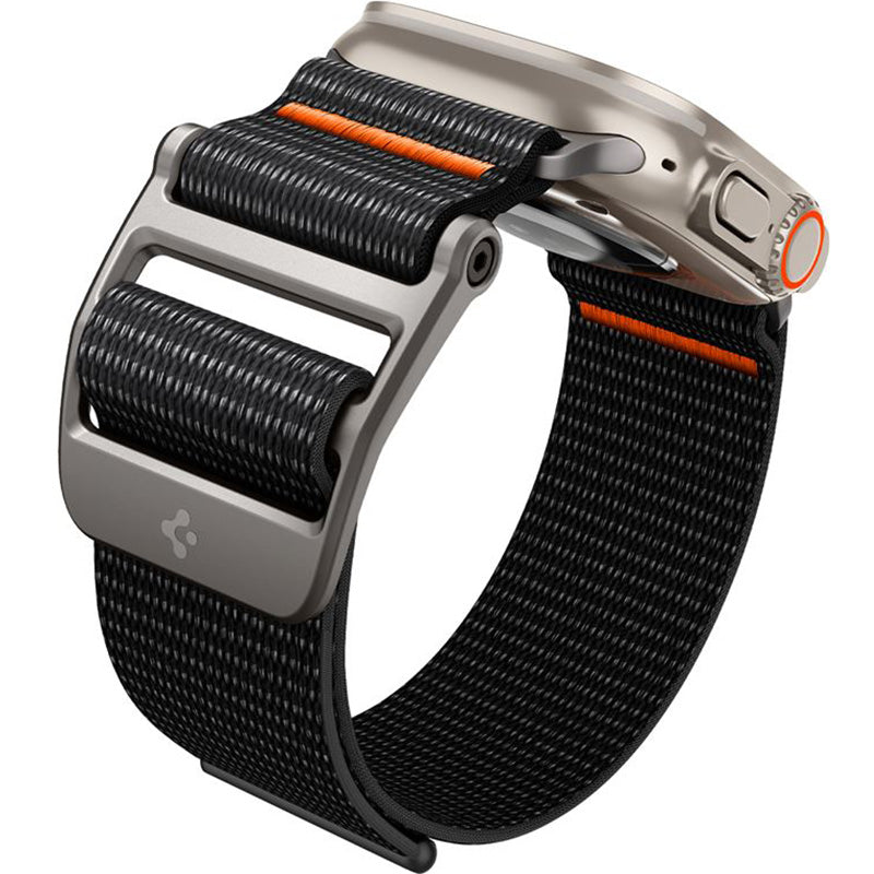 Armband für Apple Watch 49/46/45/44 mm, Spigen DuraPro Flex Ultra Band, Schwarz