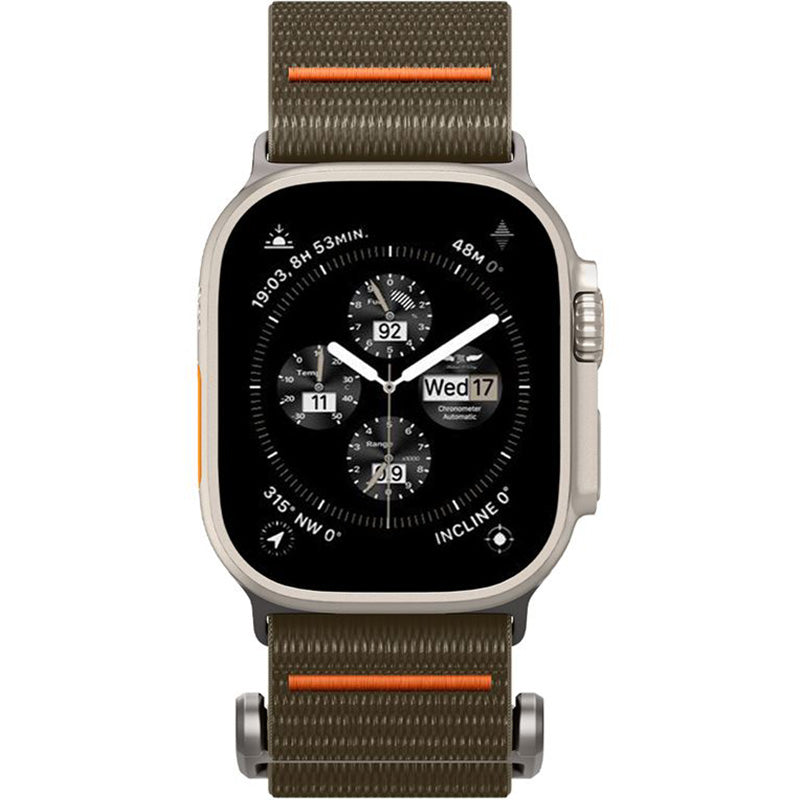 Armband für Apple Watch 49/46/45/44 mm, Spigen DuraPro Flex Ultra Band, Olivgrün