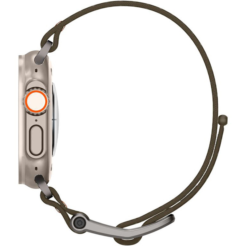 Armband für Apple Watch 49/46/45/44 mm, Spigen DuraPro Flex Ultra Band, Olivgrün