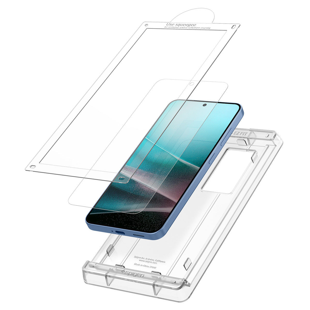 Bildschirmfolie + Applikator für Galaxy S25, Spigen Elite Shield EZ Fit 1-Pack