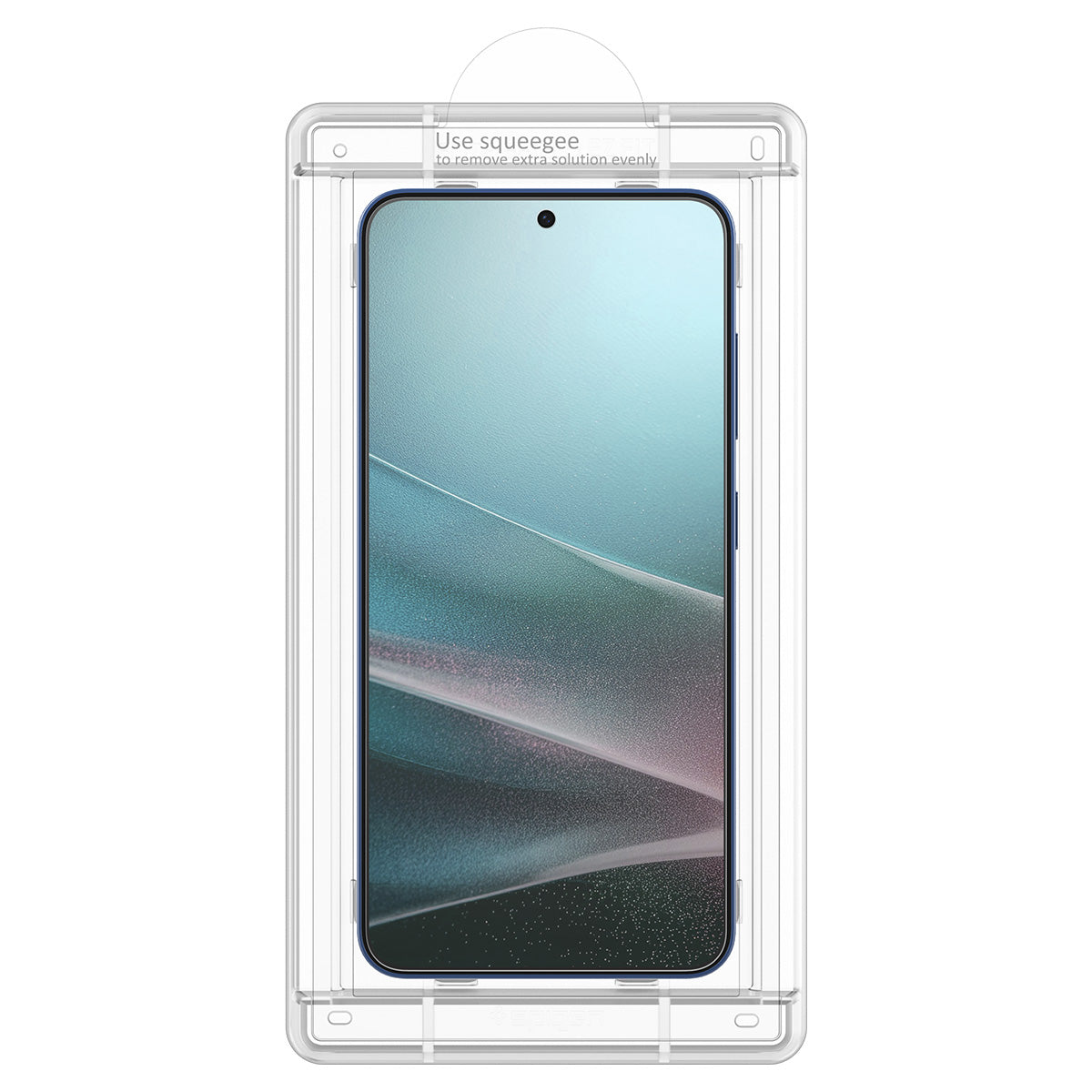 Bildschirmfolie + Applikator für Galaxy S25, Spigen Elite Shield EZ Fit 1-Pack