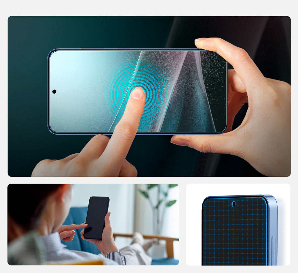Bildschirmfolie + Applikator für Galaxy S25 Plus, Spigen Elite Shield EZ Fit 1-Pack
