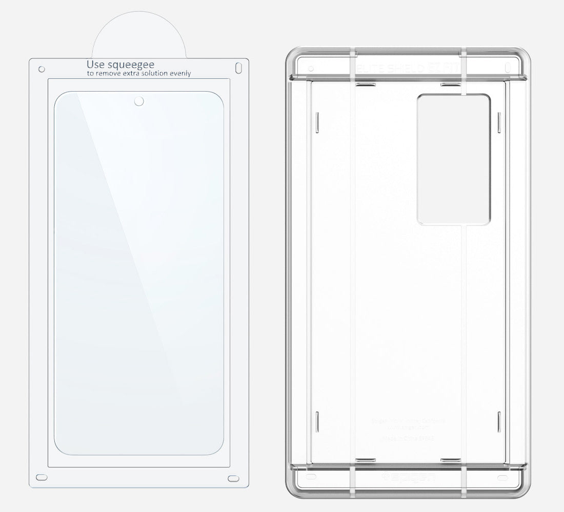 Bildschirmfolie + Applikator für Galaxy S25 Plus, Spigen Elite Shield EZ Fit 1-Pack