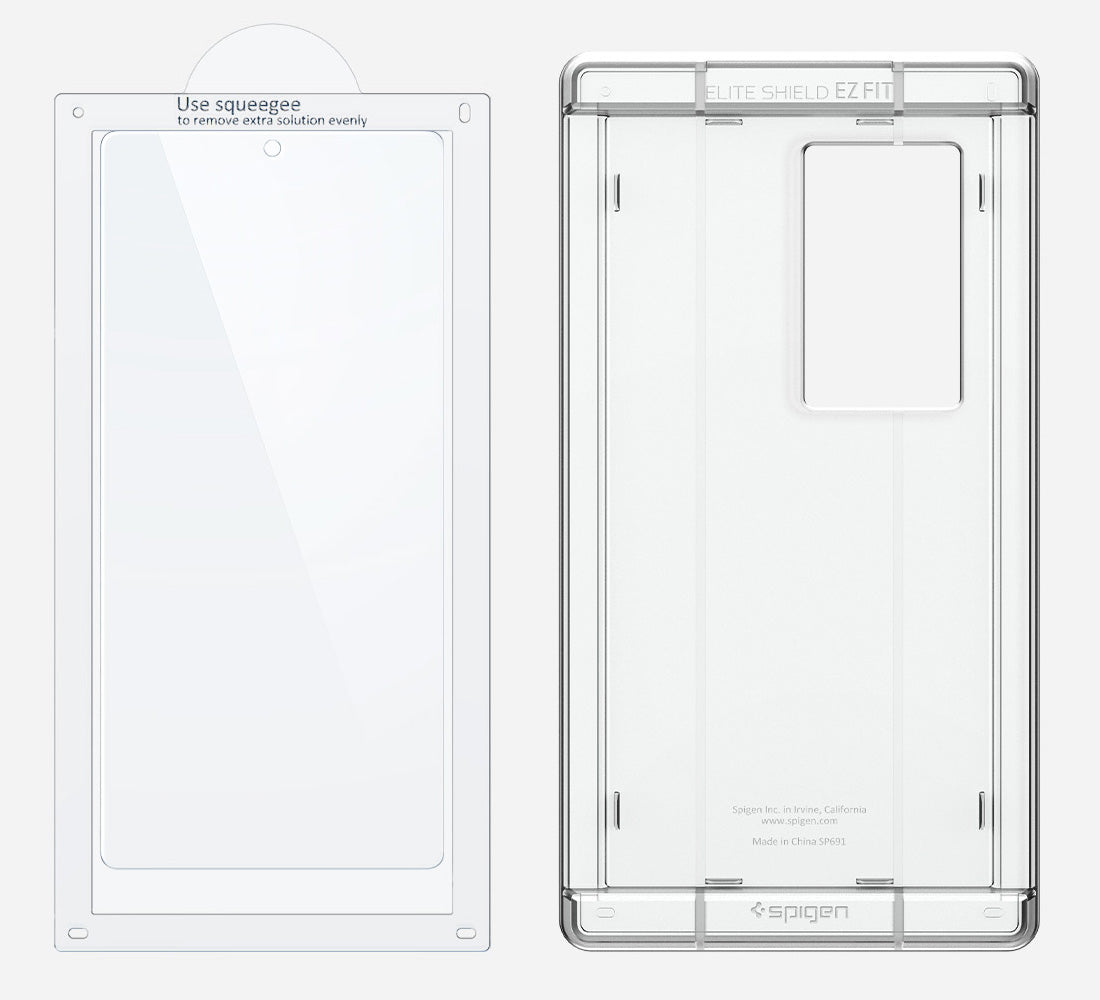 Bildschirmfolie + Applikator für Galaxy S25 Ultra, Spigen Elite Shield EZ Fit 1-Pack