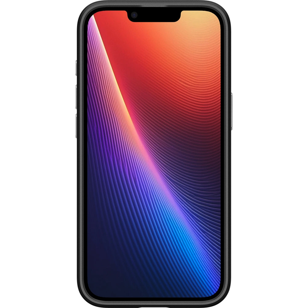 Handyhülle für iPhone 16e, Spigen Enzo Aramid Mag mit MagSafe, Schwarz-Silbern