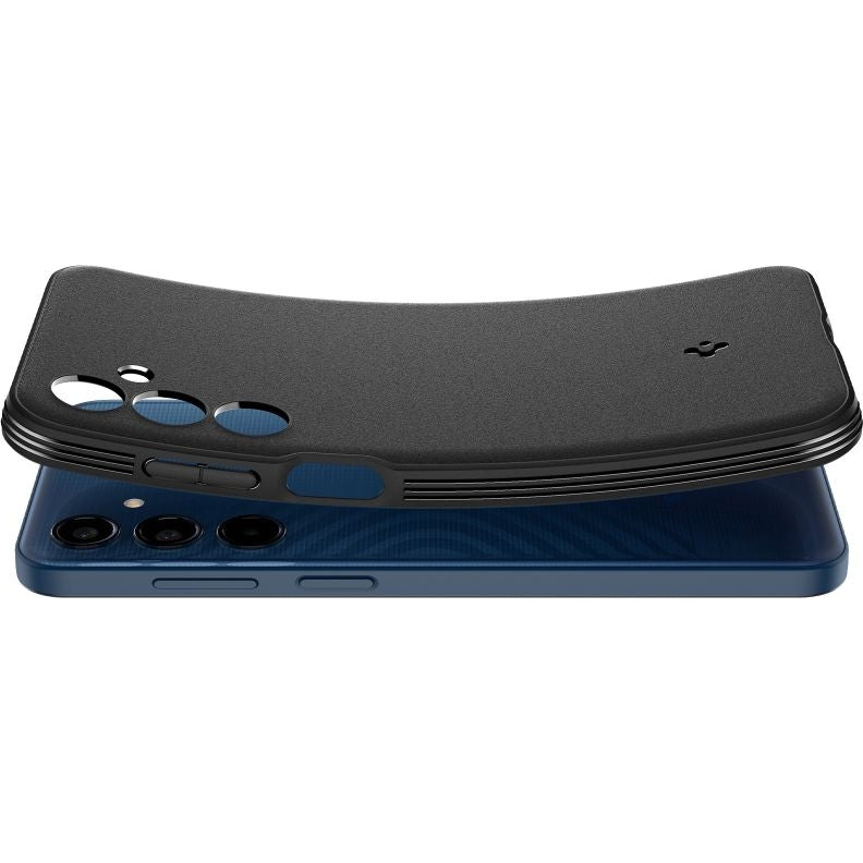 Handyhülle für Galaxy M35 5G, Spigen Essential SandBlast, Schwarz und Matte