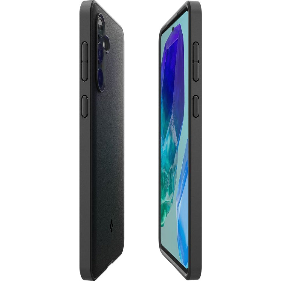 Schutzhülle für Galaxy M55 5G, Spigen Essential SandBlast, Schwarz und Matte