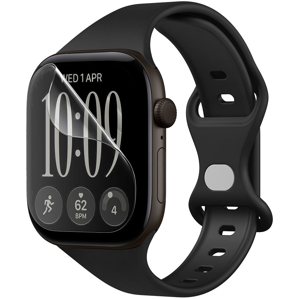 Bildschirmfolie + Applikator für Apple Watch Series 12 42mm, Spigen Elite Shield EZ Fit 2-Pack (10/11)
