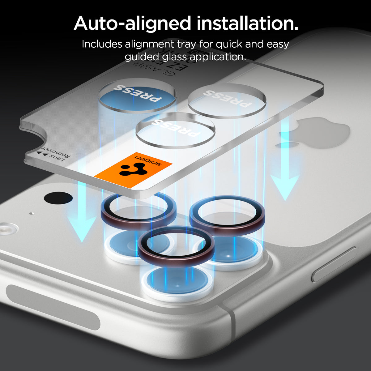 Glas für die Kamera für iPhone 18 Pro Max / 18 Pro, Spigen Glas.tR EZ Fit Optik Pro 2-Pack, Rotwein (2/11)