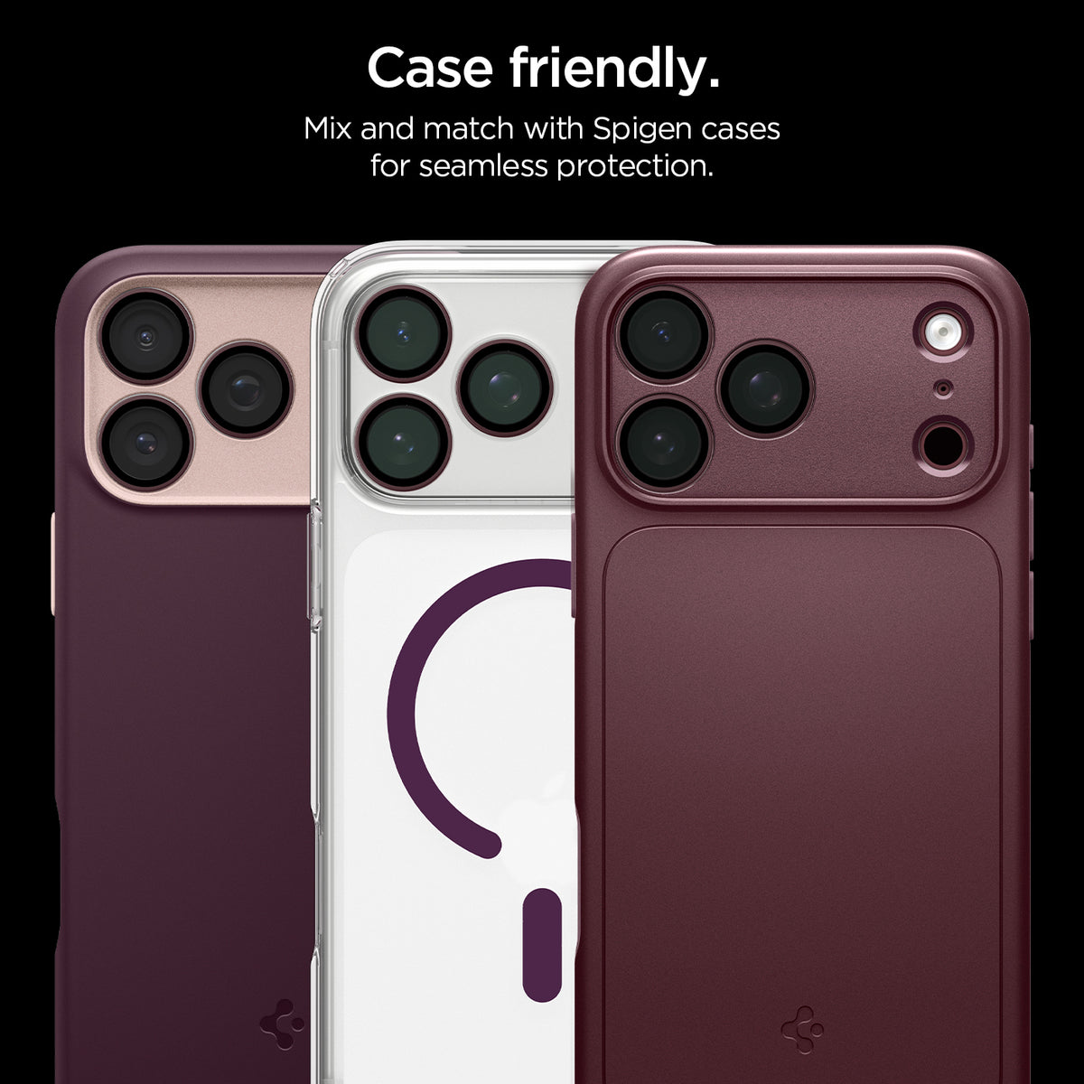 Glas für die Kamera für iPhone 18 Pro Max / 18 Pro, Spigen Glas.tR EZ Fit Optik Pro 2-Pack, Rotwein (5/11)