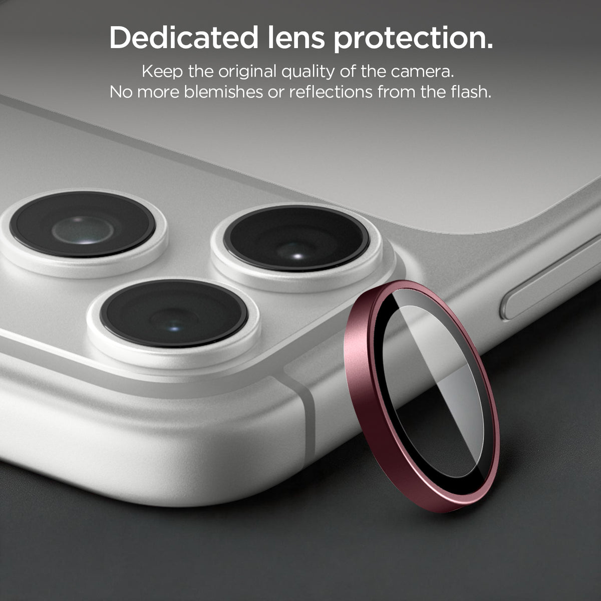Glas für die Kamera für iPhone 18 Pro Max / 18 Pro, Spigen Glas.tR EZ Fit Optik Pro 2-Pack, Rotwein (6/11)