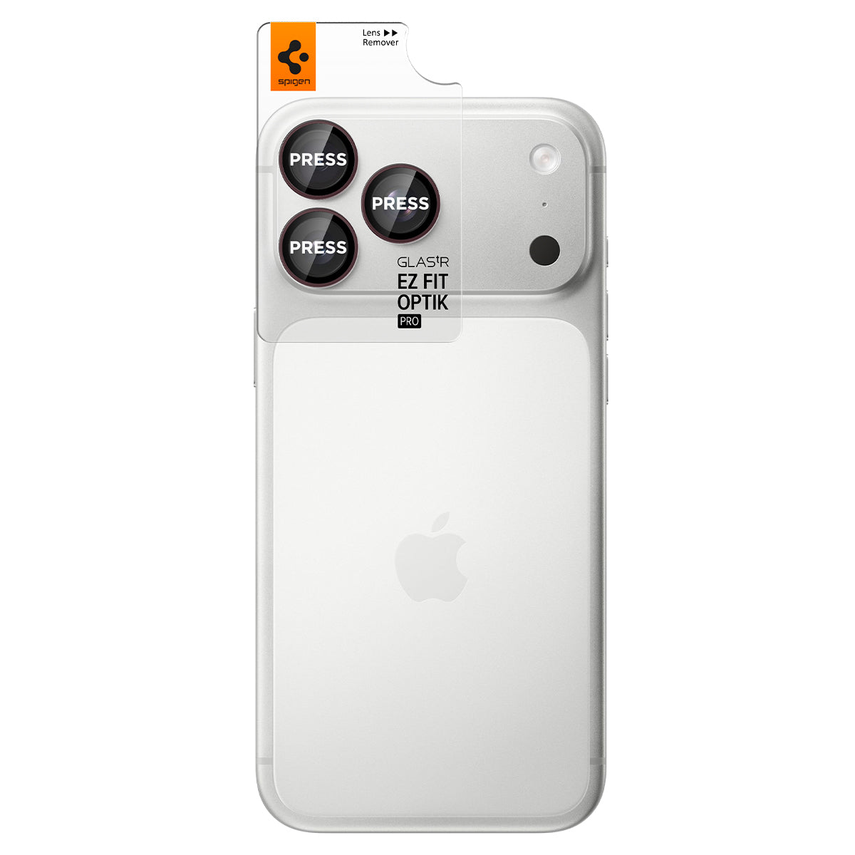 Glas für die Kamera für iPhone 18 Pro Max / 18 Pro, Spigen Glas.tR EZ Fit Optik Pro 2-Pack, Rotwein (8/11)