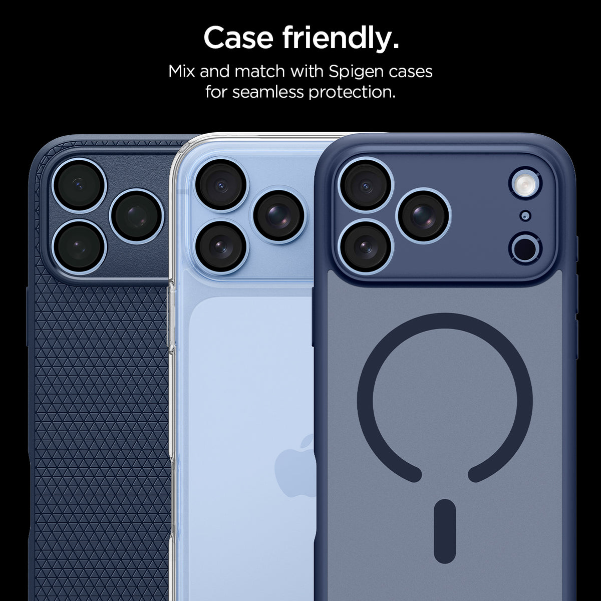 Glas für die Kamera für iPhone 18 Pro Max / 18 Pro, Spigen Glas.tR EZ Fit Optik Pro 2-Pack, Blau (5/11)