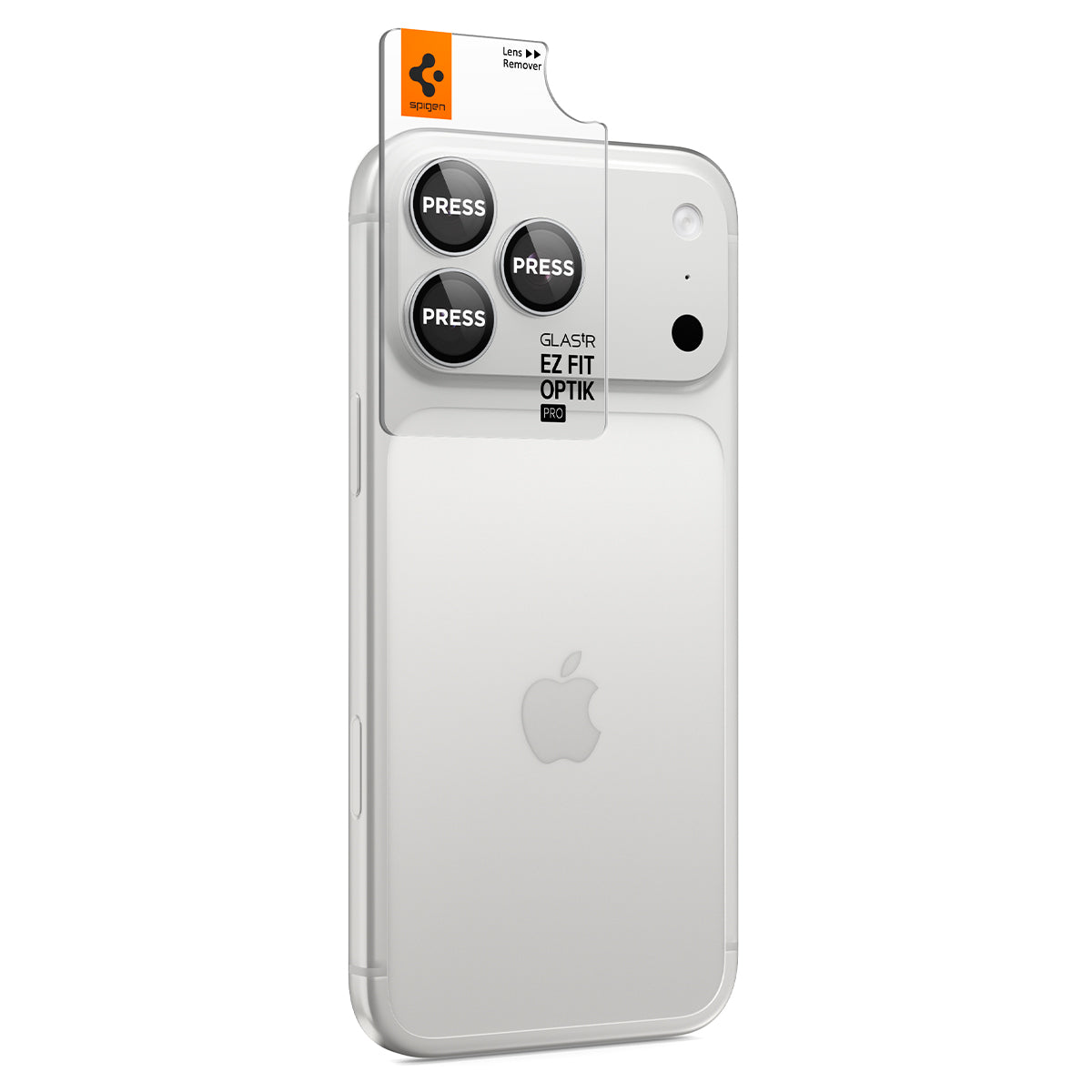 Glas für die Kamera für iPhone 18 Pro Max / 18 Pro, Spigen Glas.tR EZ Fit Optik Pro 2-Pack, Silbern (11/11)