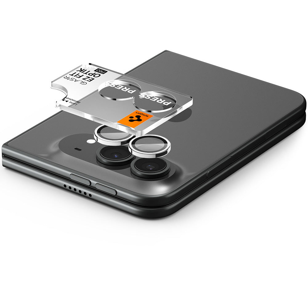 Glas für die Kamera für iPhone Ultra, Spigen Glas.tR EZ Fit Optik Pro 2-Pack, Weiß (2/7)