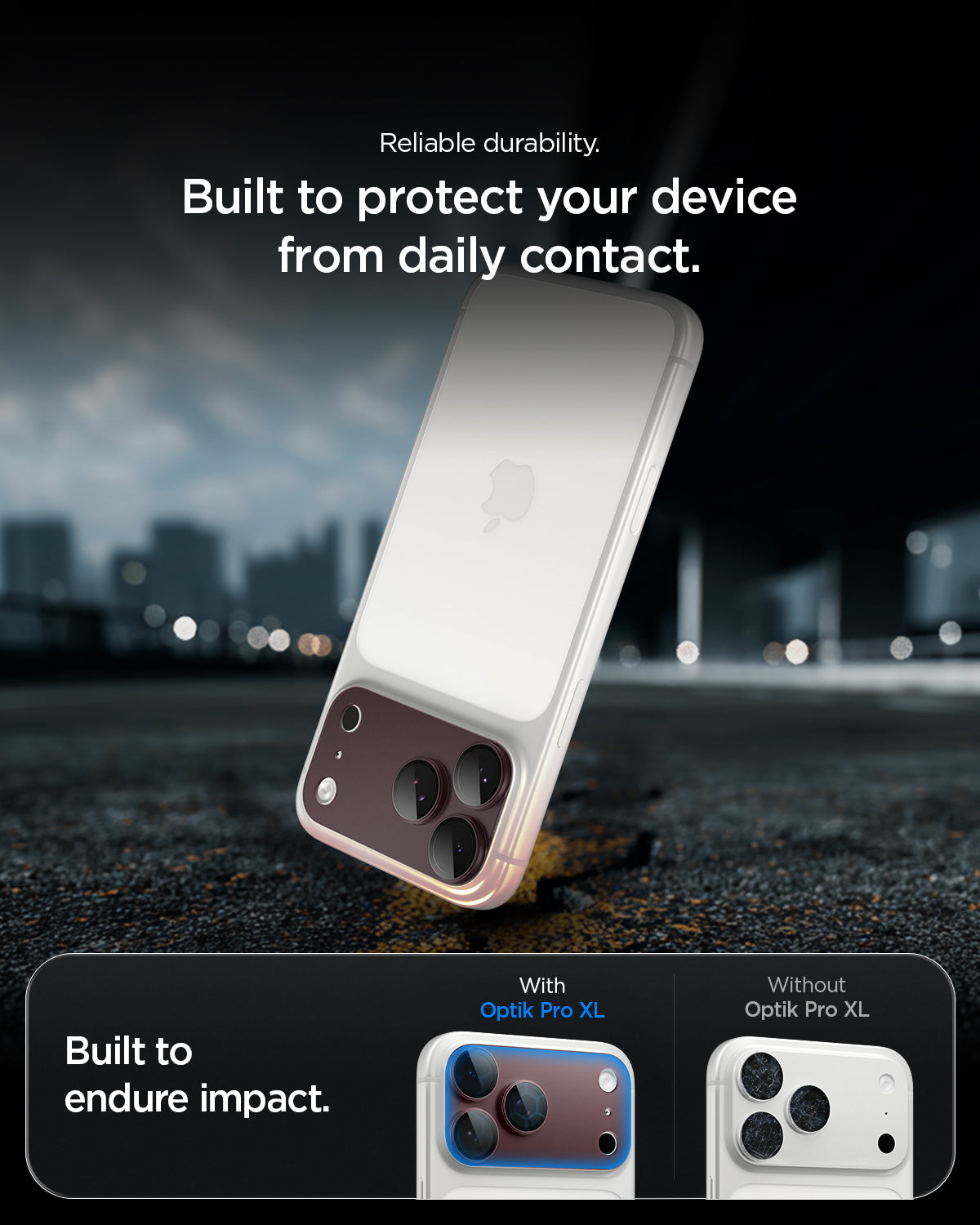 Glas für die Kamera für iPhone 18 Pro, Spigen Glas.tR Ez Fit Optik Pro XL 1-Pack, Rotwein (7/15)