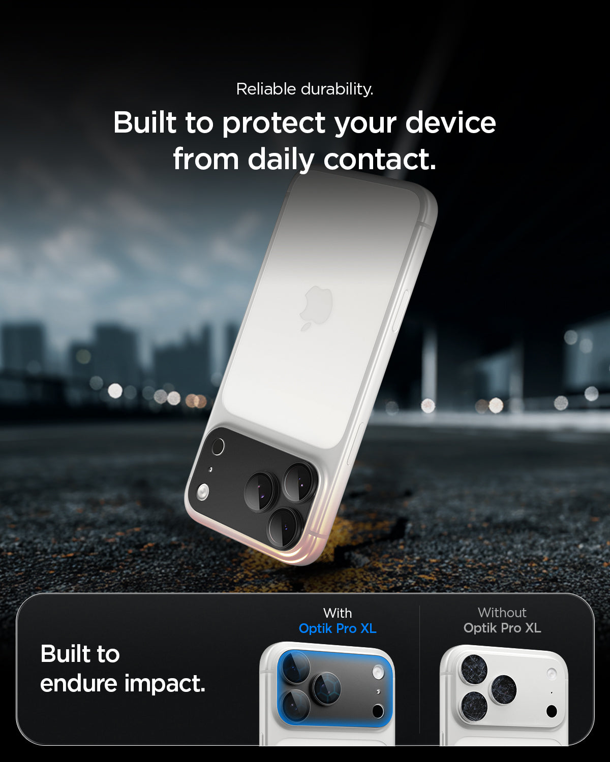 Glas für die Kamera für iPhone 18 Pro, Spigen Glas.tR Ez Fit Optik Pro XL 1-Pack, Dunkelgrau (7/15)