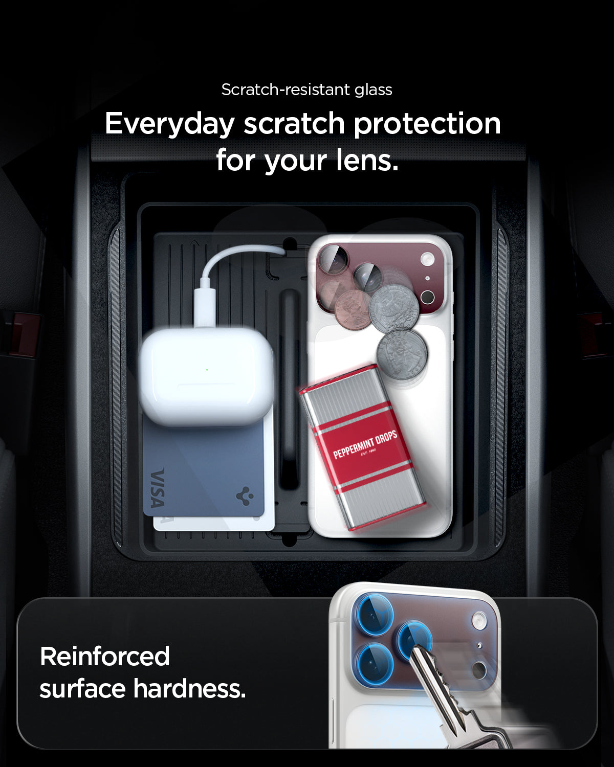Glas für die Kamera für iPhone 18 Pro Max, Spigen Glas.tR Ez Fit Optik Pro XL 1-Pack, Rotwein (4/15)