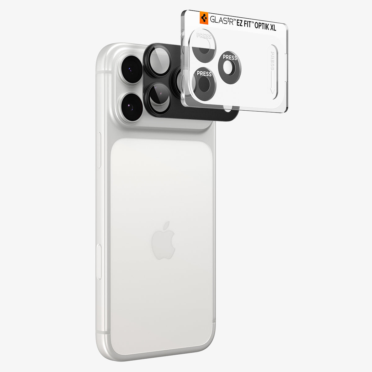 Glas für die Kamera für iPhone 18 Pro Max, Spigen Glas.tR Ez Fit Optik Pro XL 1-Pack, Dunkelgrau (8/15)