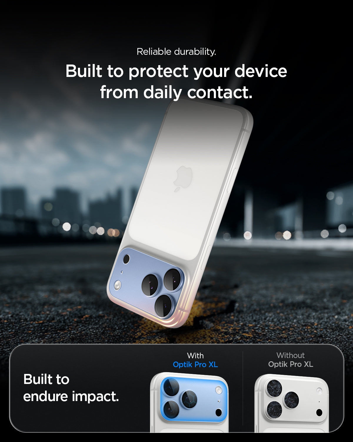 Glas für die Kamera für iPhone 18 Pro Max, Spigen Glas.tR Ez Fit Optik Pro XL 1-Pack, Blau (7/15)