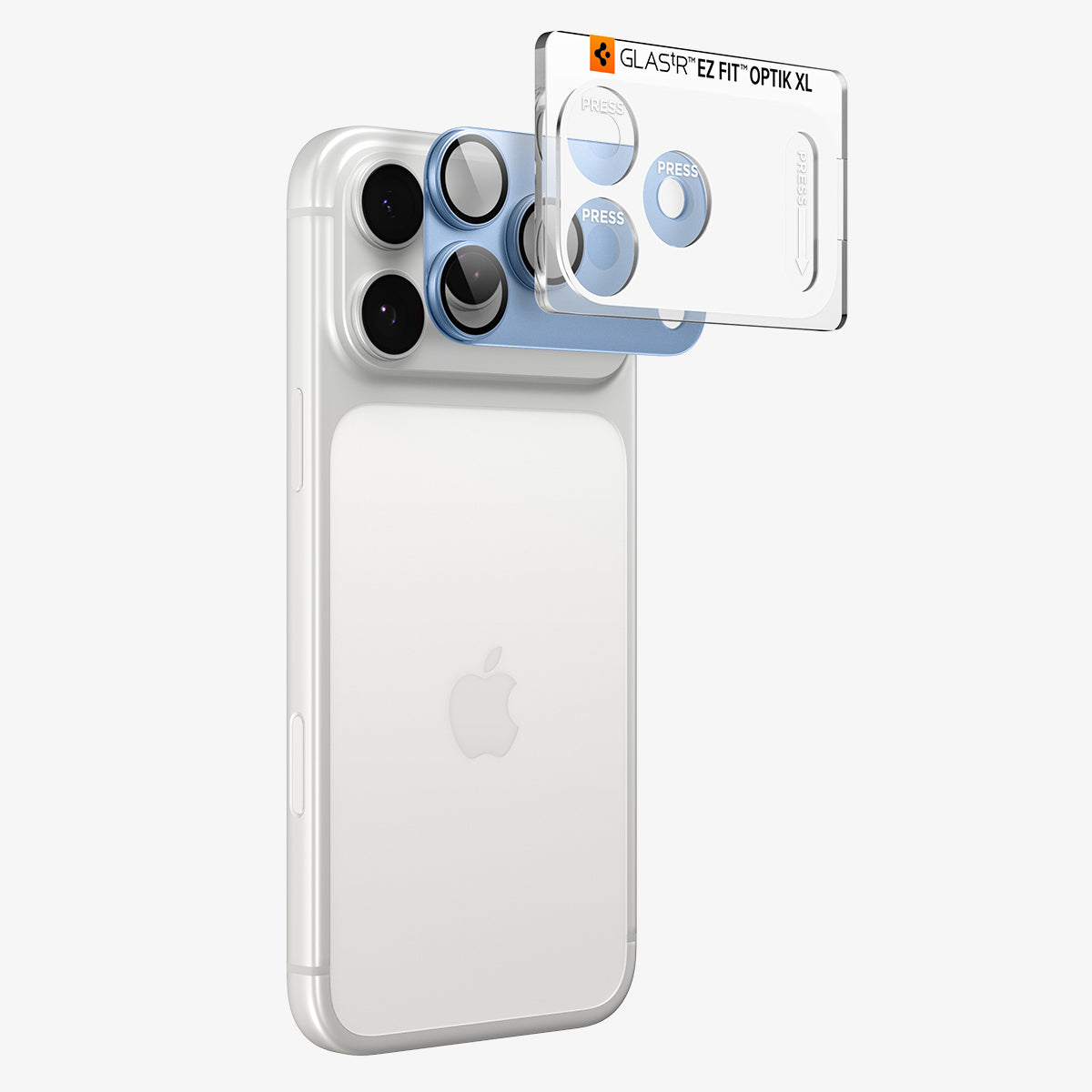 Glas für die Kamera für iPhone 18 Pro Max, Spigen Glas.tR Ez Fit Optik Pro XL 1-Pack, Blau (8/15)