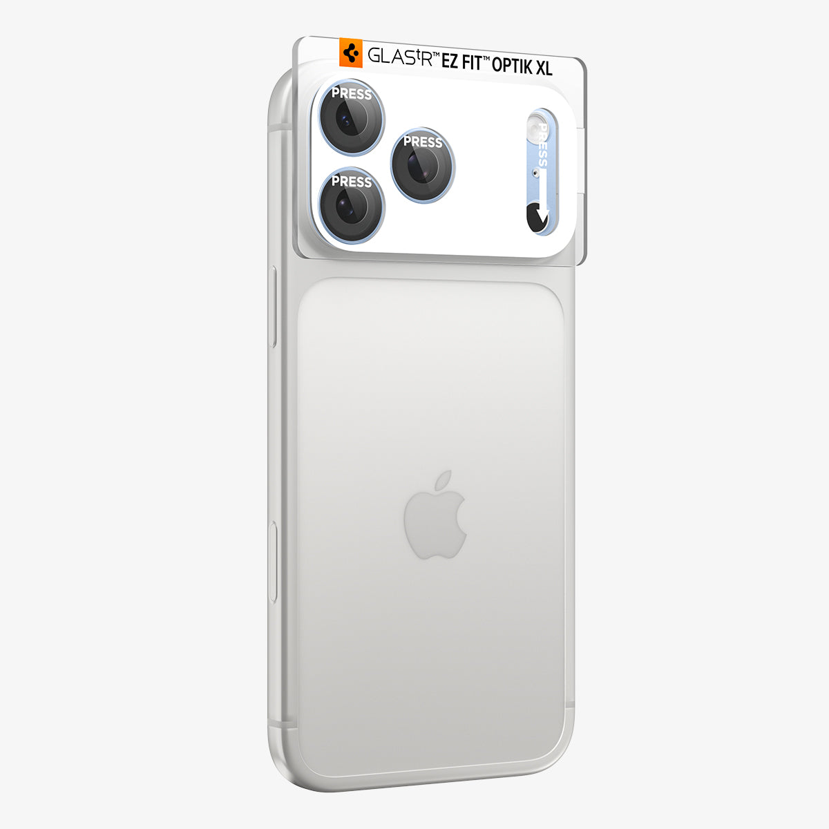 Glas für die Kamera für iPhone 18 Pro Max, Spigen Glas.tR Ez Fit Optik Pro XL 1-Pack, Blau (14/15)
