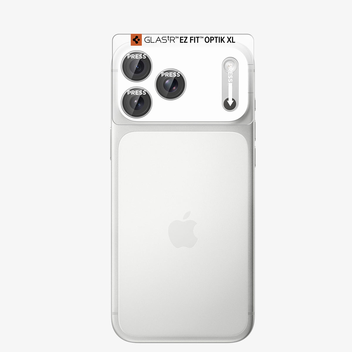 Glas für die Kamera für iPhone 18 Pro Max, Spigen Glas.tR Ez Fit Optik Pro XL 1-Pack, Silbern (13/15)