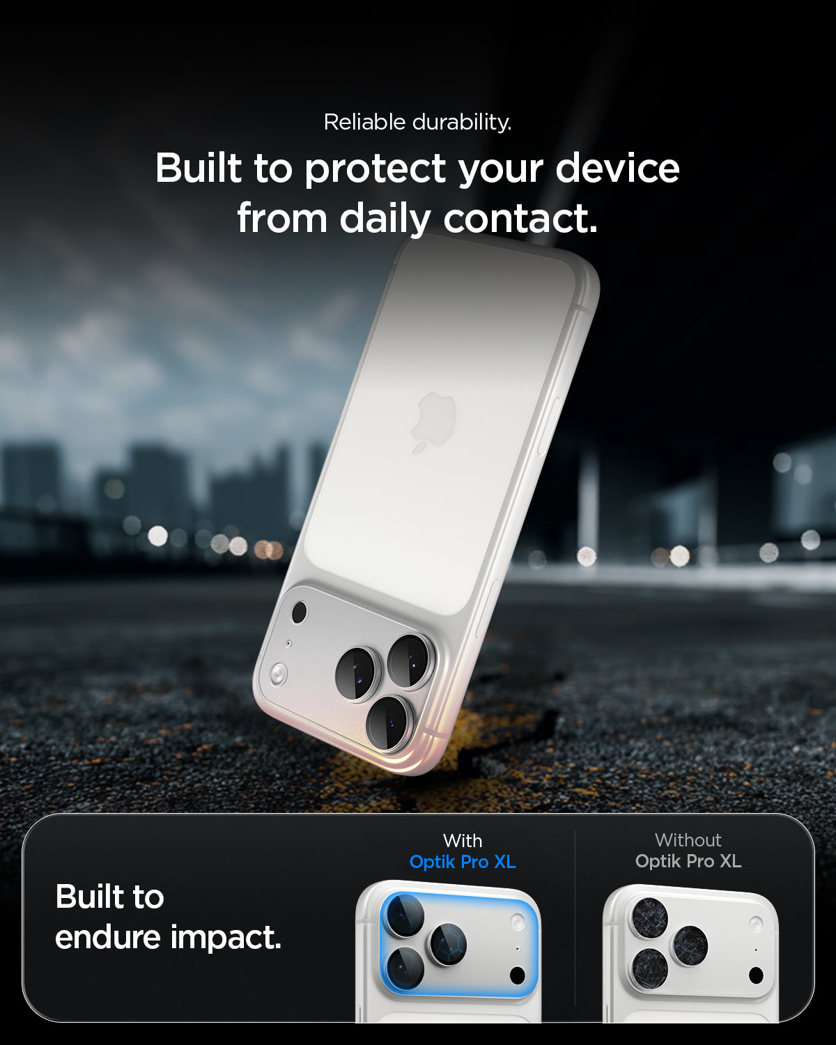 Glas für die Kamera für iPhone 18 Pro, Spigen Glas.tR Ez Fit Optik Pro XL 1-Pack, Silbern (7/15)