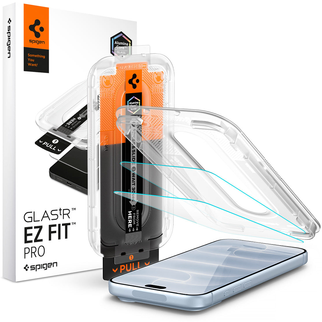 Glas + Applikator für iPhone 18 Pro / 17 Pro / 17 / 16 Pro, Spigen Glas.tR EZ Fit Pro 2-Pack (AC) (1/14)