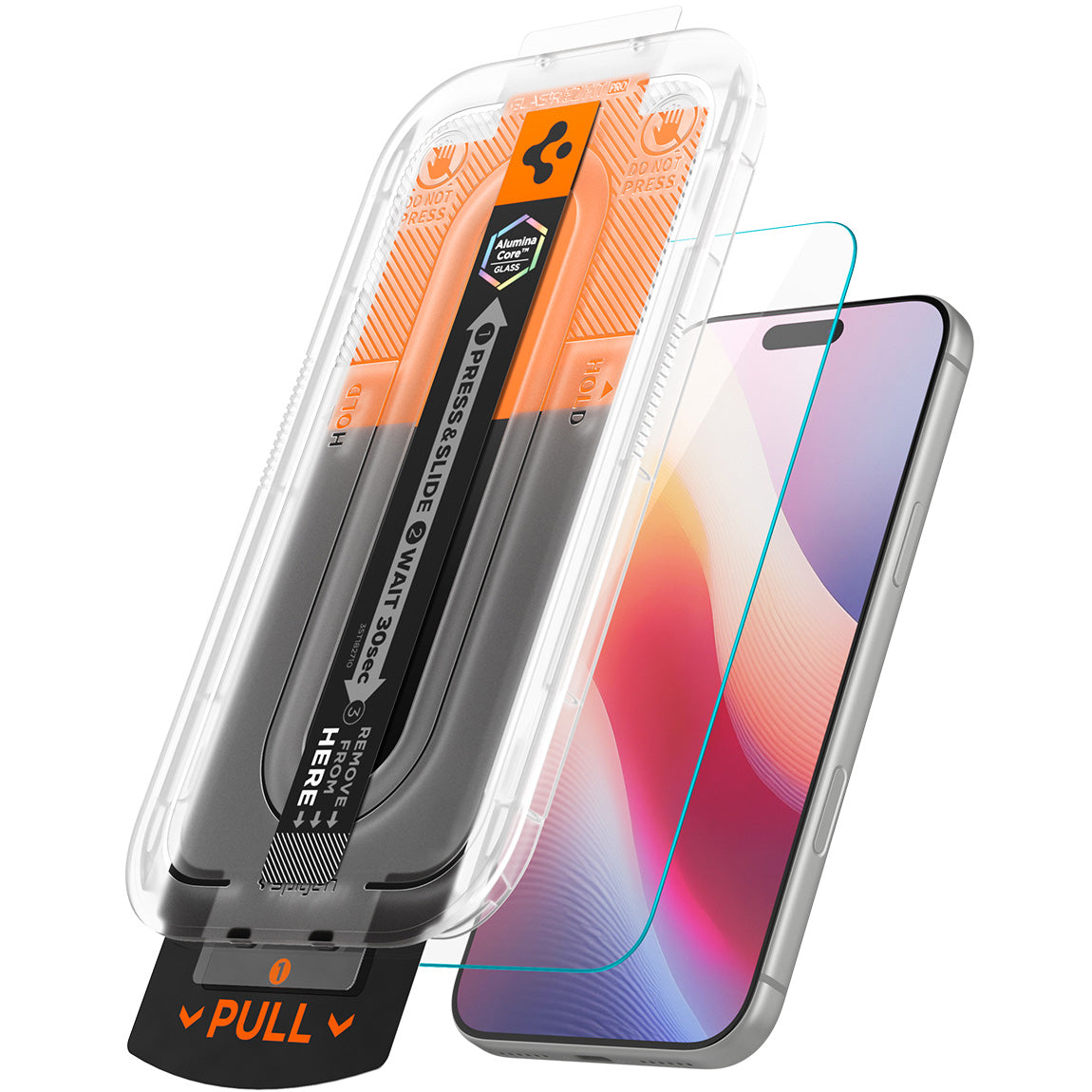 Glas + Applikator für iPhone 18 Pro / 17 Pro / 17 / 16 Pro, Spigen Glas.tR EZ Fit Pro 2-Pack (AC) (2/14)