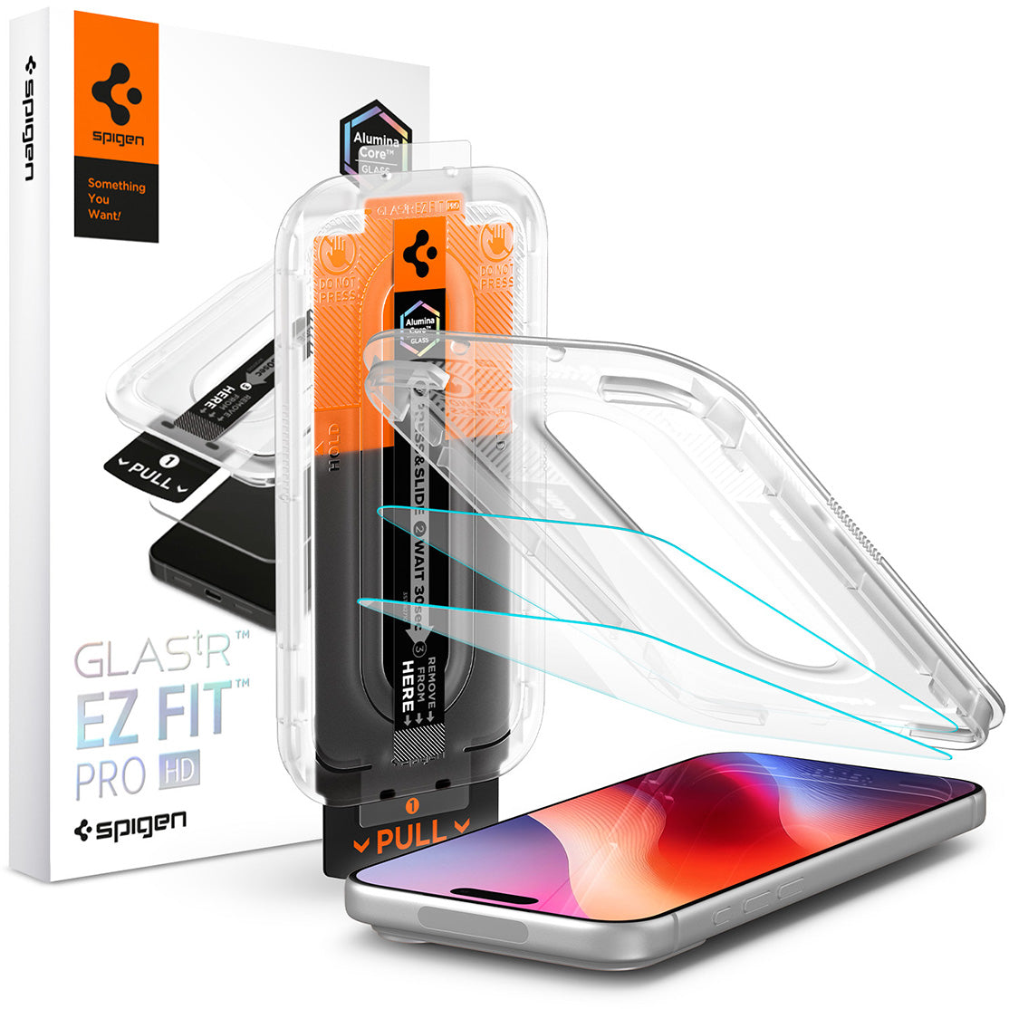 Glas + Applikator für iPhone 18 Pro Max / 17 Pro Max / 16 Pro Max, Spigen Glas.tR EZ Fit Pro 2-Pack (AC) (1/14)