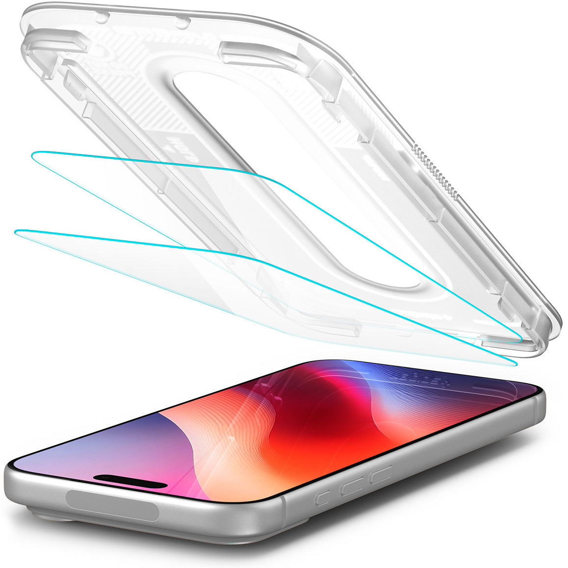 Glas + Applikator für iPhone 18 Pro Max / 17 Pro Max / 16 Pro Max, Spigen Glas.tR EZ Fit Pro 2-Pack (AC) (11/14)