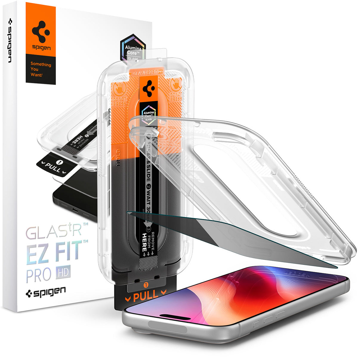 Glas + Applikator für iPhone 18 Pro Max, Spigen Glas.tR EZ Fit Pro (AC) Privacy 1-Pack (1/14)