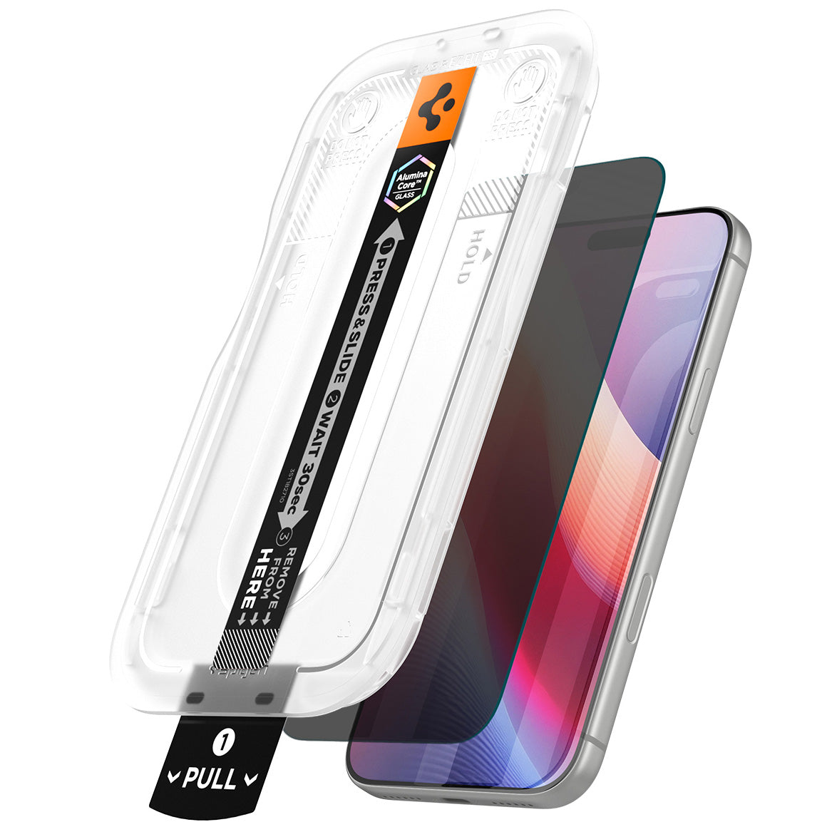 Glas + Applikator für iPhone 18 Pro Max, Spigen Glas.tR EZ Fit Pro (AC) Privacy 1-Pack (2/14)