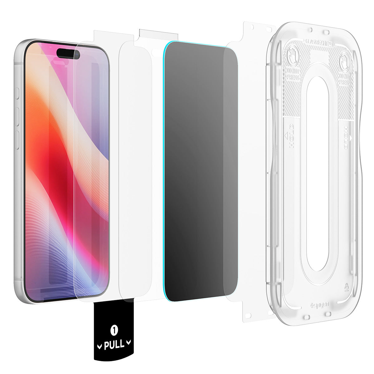 Glas + Applikator für iPhone 18 Pro Max, Spigen Glas.tR EZ Fit Pro (AC) Privacy 2-Pack (3/14)