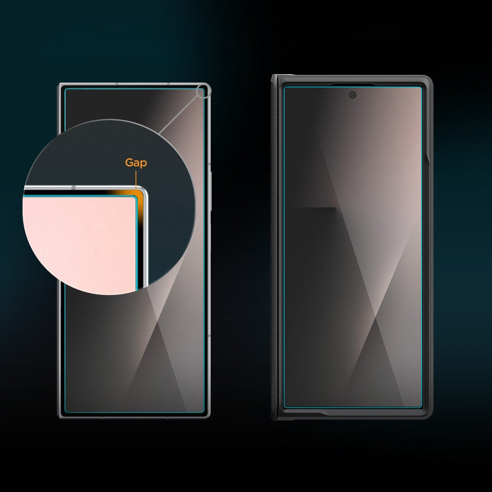 Glas + Applikator für Galaxy Z Fold8 Ultra / Fold7, Spigen Glas.tR EZ Fit Pro (AC) Privacy 1-Pack (6/12)