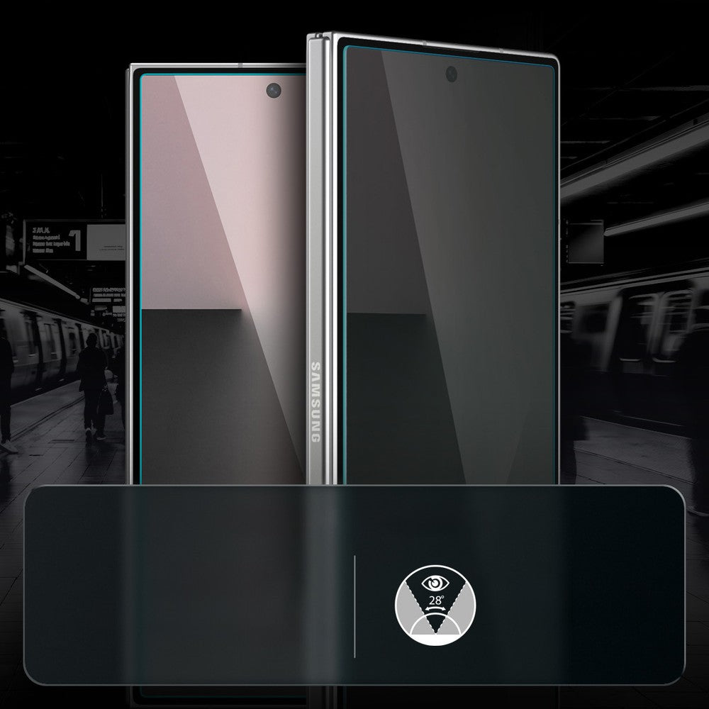 Glas + Applikator für Galaxy Z Fold8 Ultra / Fold7, Spigen Glas.tR EZ Fit Pro (AC) Privacy 1-Pack (7/12)
