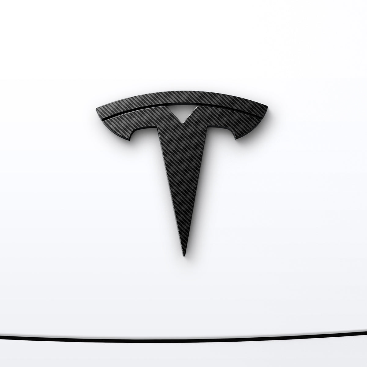 Schutzabdeckung für Motorhaubenemblem/Marker für Tesla Model 3 Highland 2024-25, Spigen, Carbon