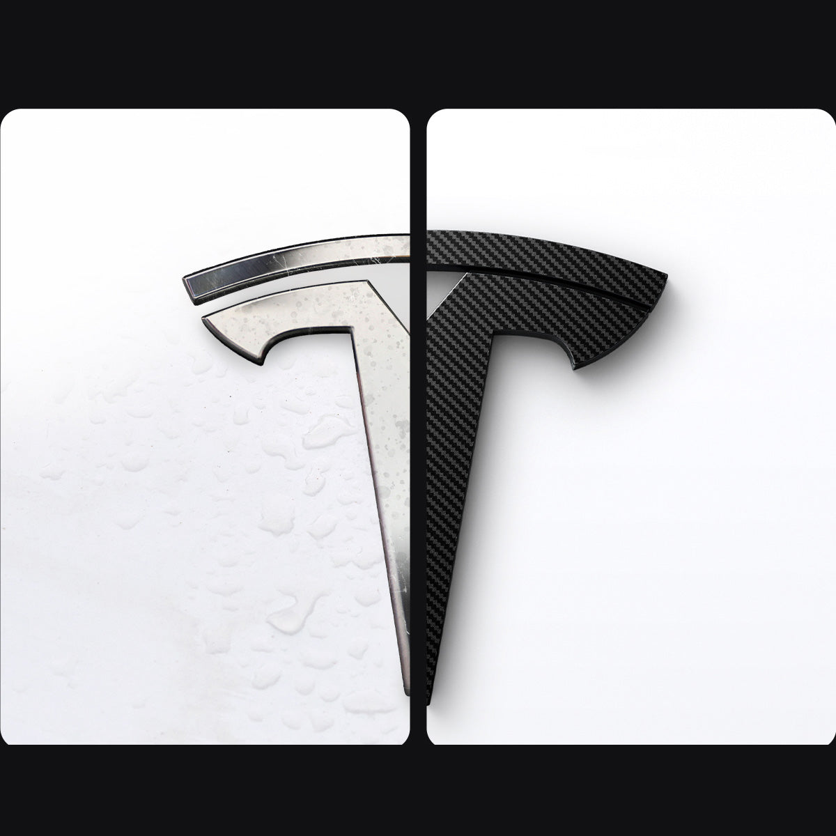 Schutzabdeckung für Motorhaubenemblem/Marker für Tesla Model 3 Highland 2024-25, Spigen, Carbon