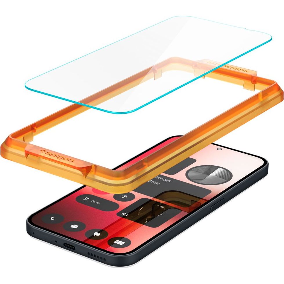 Glas für die Schutzhülle für Nothing Phone 2a / 2a Plus, Spigen Glas.tR AM 2-Pack