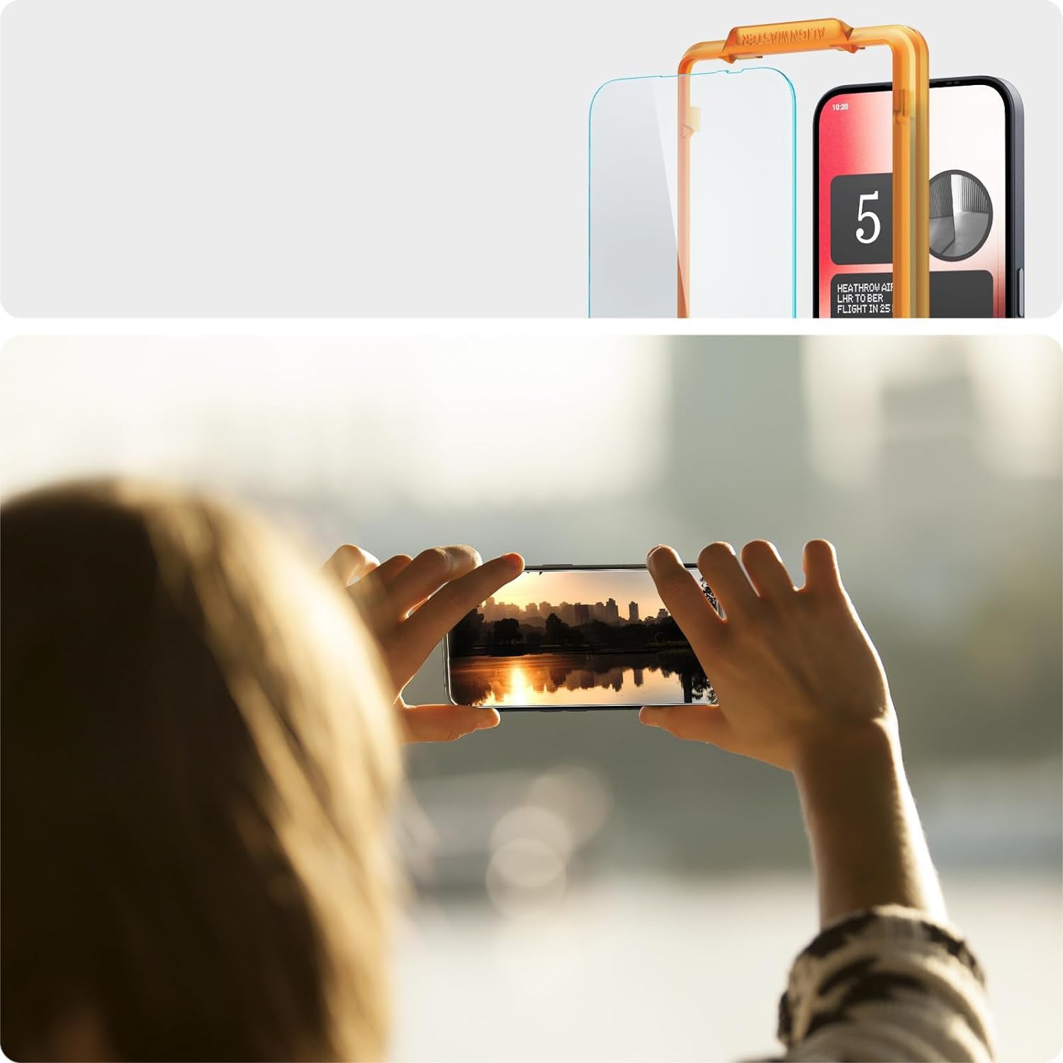 Glas für die Schutzhülle für Nothing Phone 2a / 2a Plus, Spigen Glas.tR AM 2-Pack