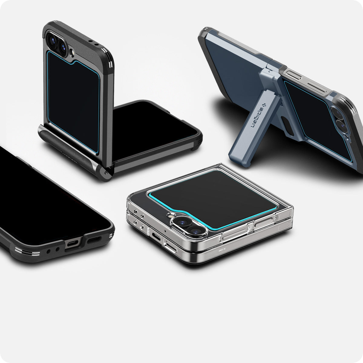 Glas für die Handyhülle für Galaxy Z Flip7 FE / Z Flip6, Spigen Glas.tR EZ Fit 2-Pack, Transparent