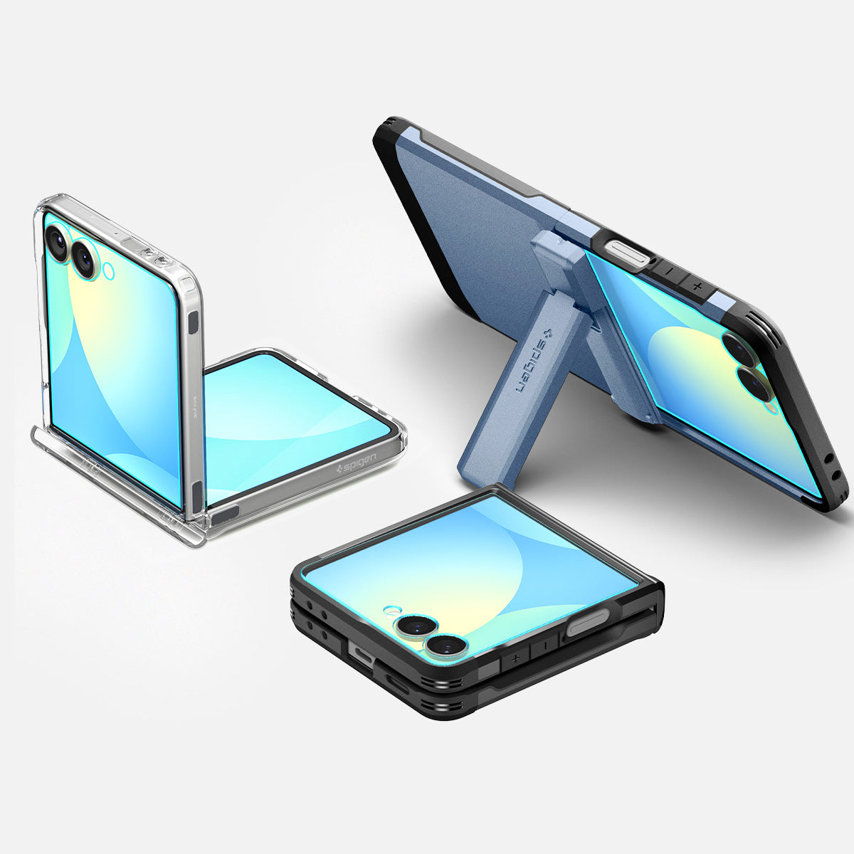 Glas für die Handyhülle für Galaxy Z Flip7, Spigen Glas.tR EZ Fit 2-Pack, Transparent