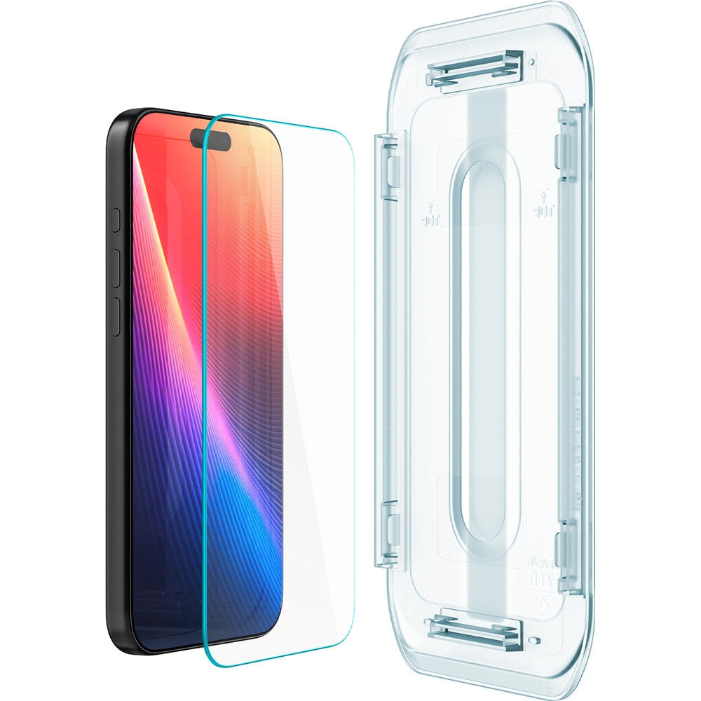 Glas + Applikator für iPhone 17 Pro Max / 16 Pro Max, Spigen Glas.tR EZ Fit 2-Pack (AC)
