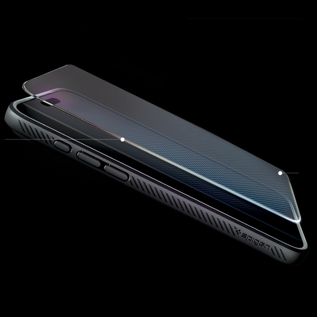 Glas + Applikator für iPhone 17 Pro Max / 16 Pro Max, Spigen Glas.tR EZ Fit 2-Pack (AC)