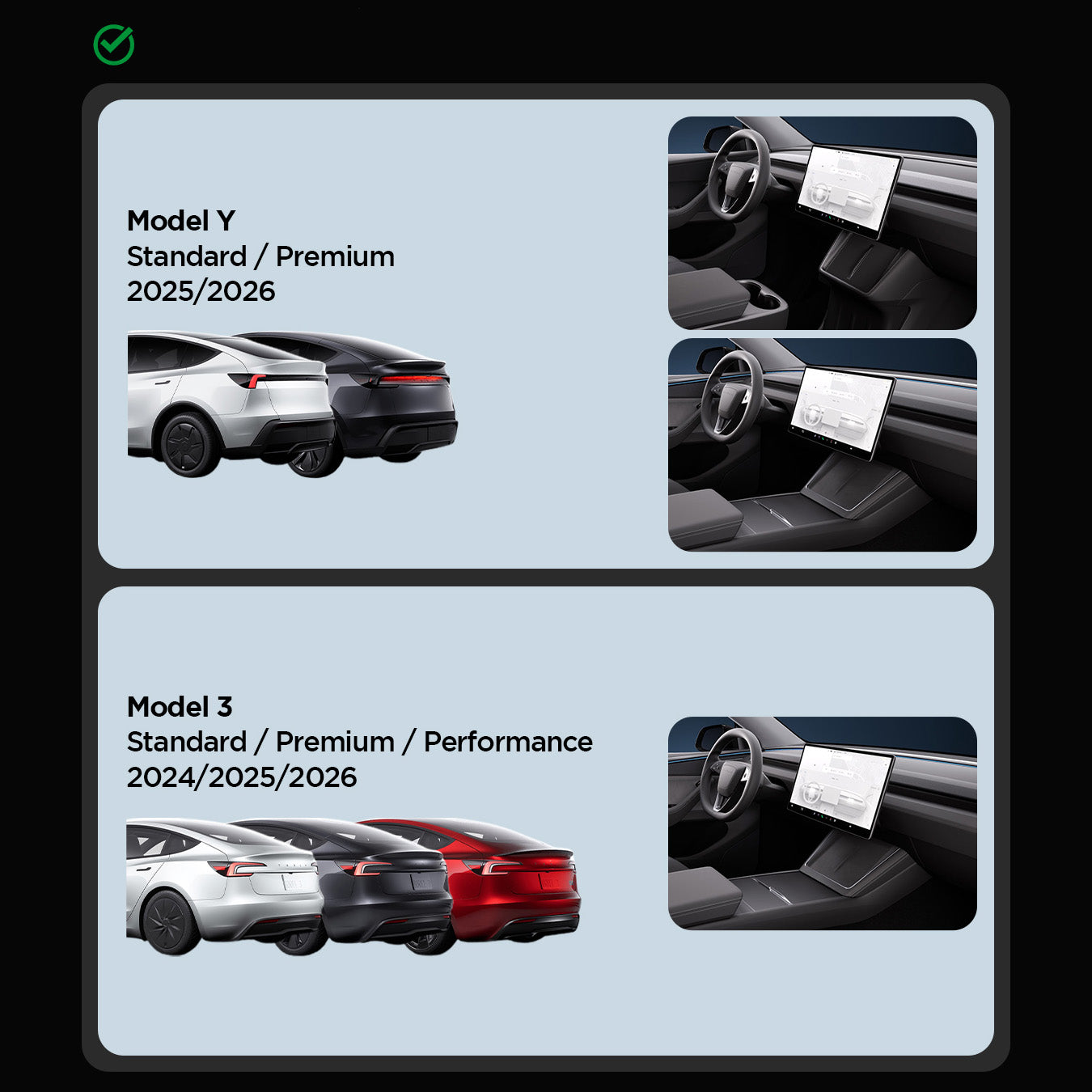 Glas für Tesla Model 3 2024-2026 / Y 2024-26, Spigen Glas.tR EZ Fit FC AC 1-Pack, Schwarzer Rahmen