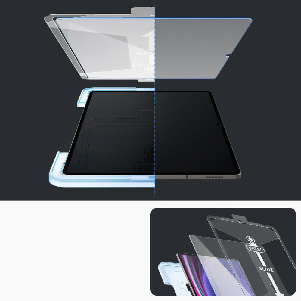 Glas für die Schutzhülle für Galaxy Tab S10 Ultra / S9 Ultra, Spigen Glas.tR EZ Fit 1-Pack