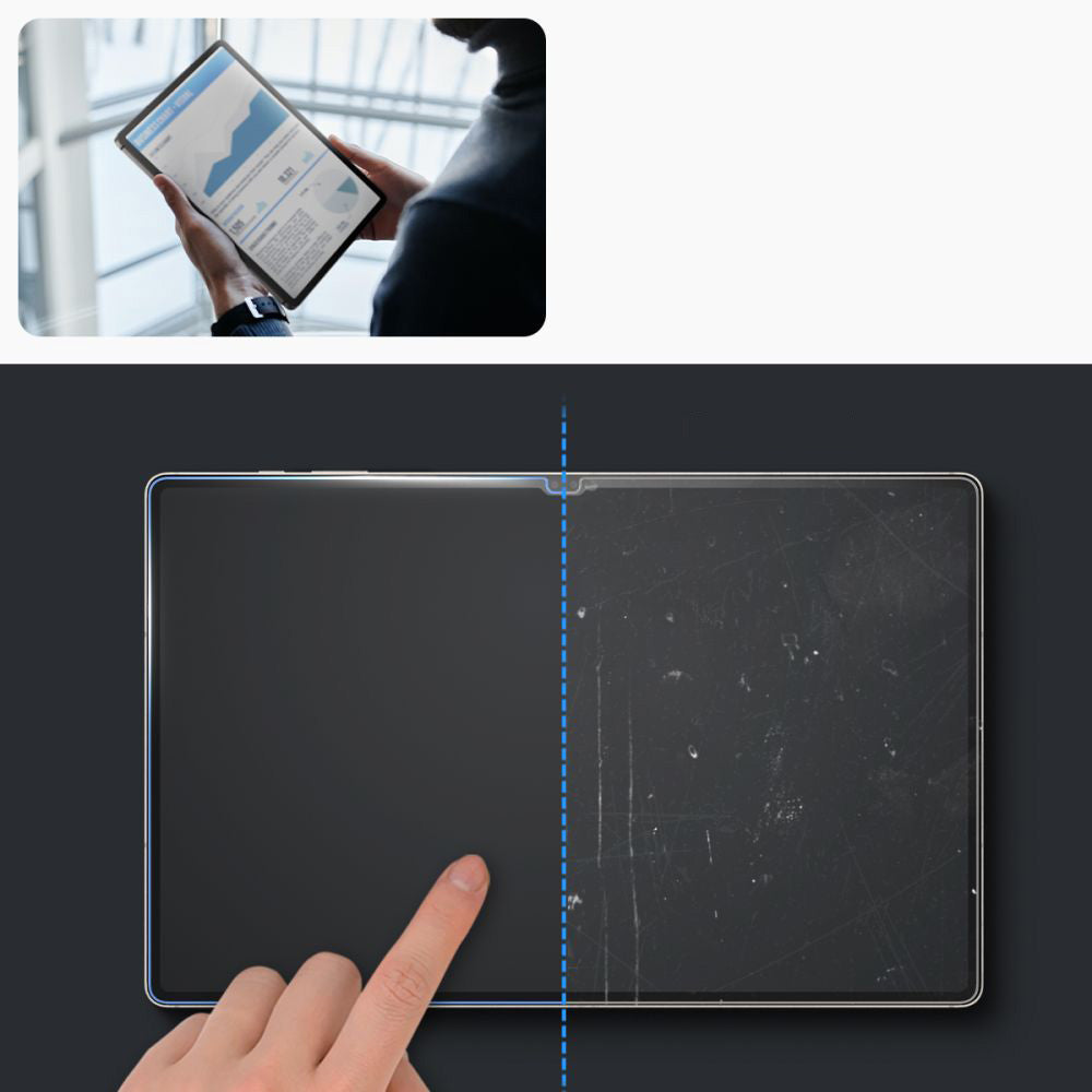 Glas für die Schutzhülle für Galaxy Tab S10 Ultra / S9 Ultra, Spigen Glas.tR EZ Fit 1-Pack